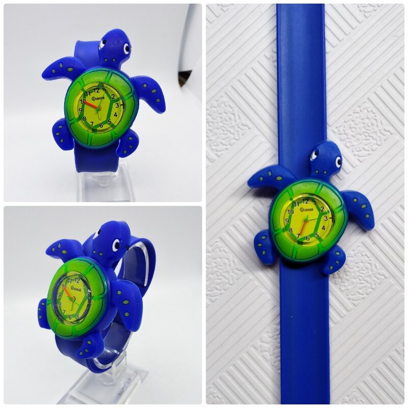 Reloj de pulsera con diseño de tortuga Millennium para niños y niñas, cronógrafo electrónico informal de moda, regalo para bebés