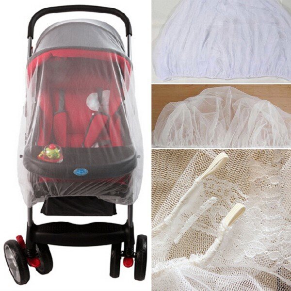 Pudcoco Infants Baby Stroller Pushchair Mosquito Insect Net Mesh Buggy Cover for Baby Infant Outdoor Protect