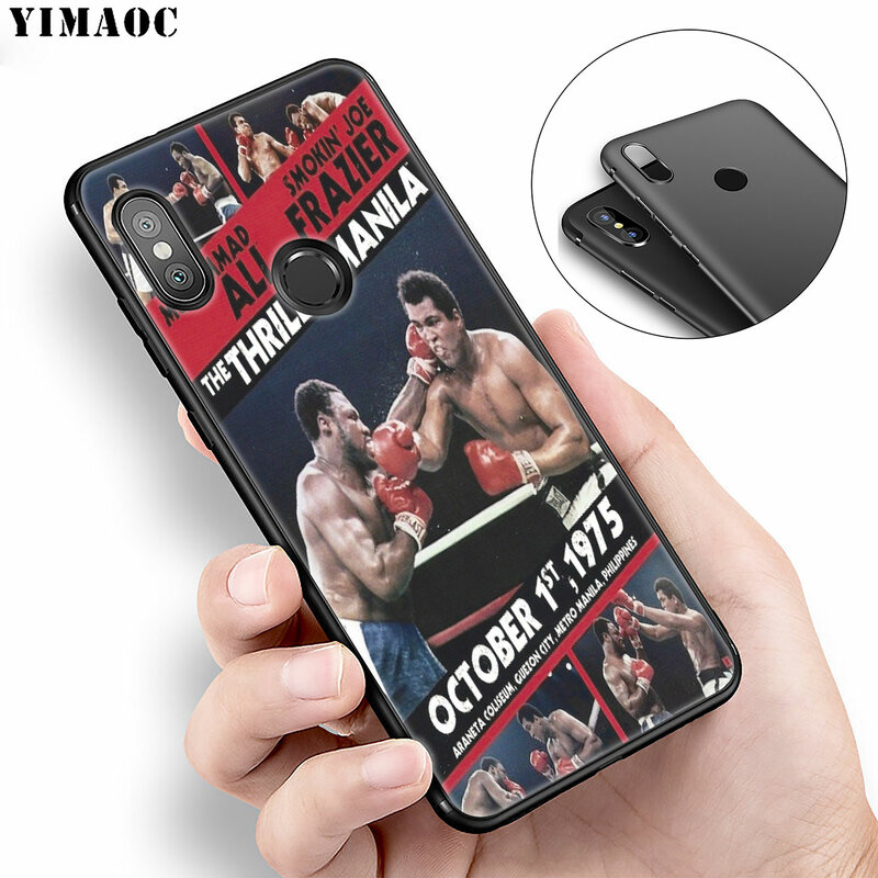 YIMAOC Muhammad Ali boxing champion Soft Silicone Case for Xiaomi Redmi K30 K20 Note 8 8T 7 5 6 Pro Mi Black Cover