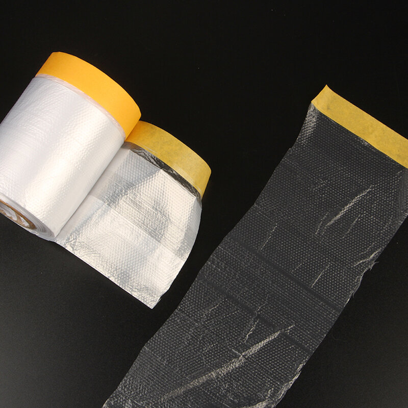 화가 사전 테이프 드롭 필름 PE 마스킹 가구 차량 벽화 방수 보호대 플라스틱 커버 투명 방수포