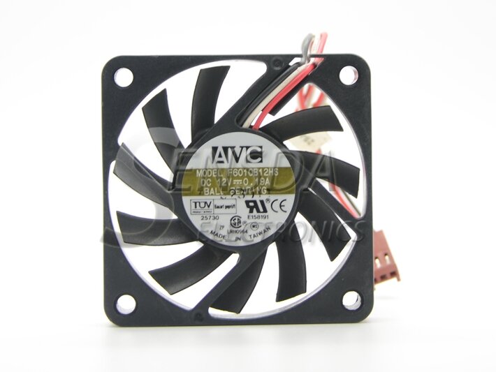 For AVC F6010B12HS 12V 0.19A 6010 60x60x10mm 6cm server cooling fan