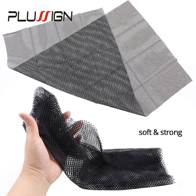 Plussign New Cut And Create Style Swiss Lace Net For Making Lace Wig Foundation Hairnet Accessories Weaving Tools Hair Net