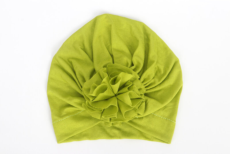 Baby Flower Turban Hat, Newborn Turban headwrap Hospital Hat Cotton hat, Baby Shower Gift Photo Props