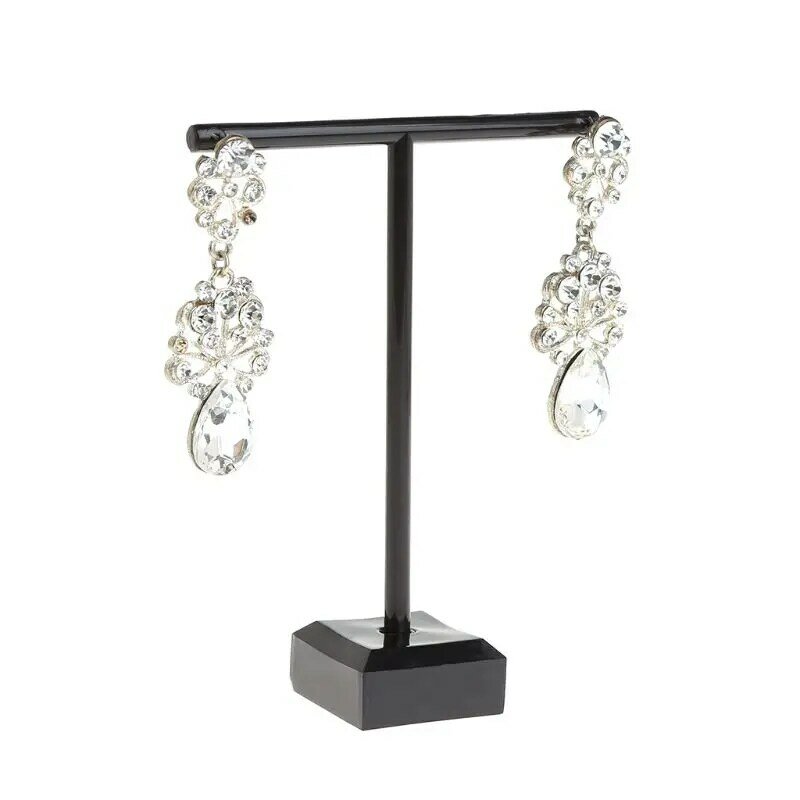 2 Pcs/Set Earring Holder Jewelry Display Rack T Shape Stand Show Charms Universal Professional Showcase Boutique