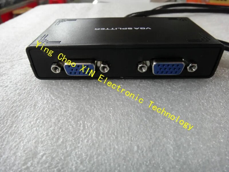 1-2 cổng VGA video splitter duplicator 1-in-2-out 250 MHz thiết bị Khởi Động Tín Hiệu Video 65 m 1920*1440 độ phân giải