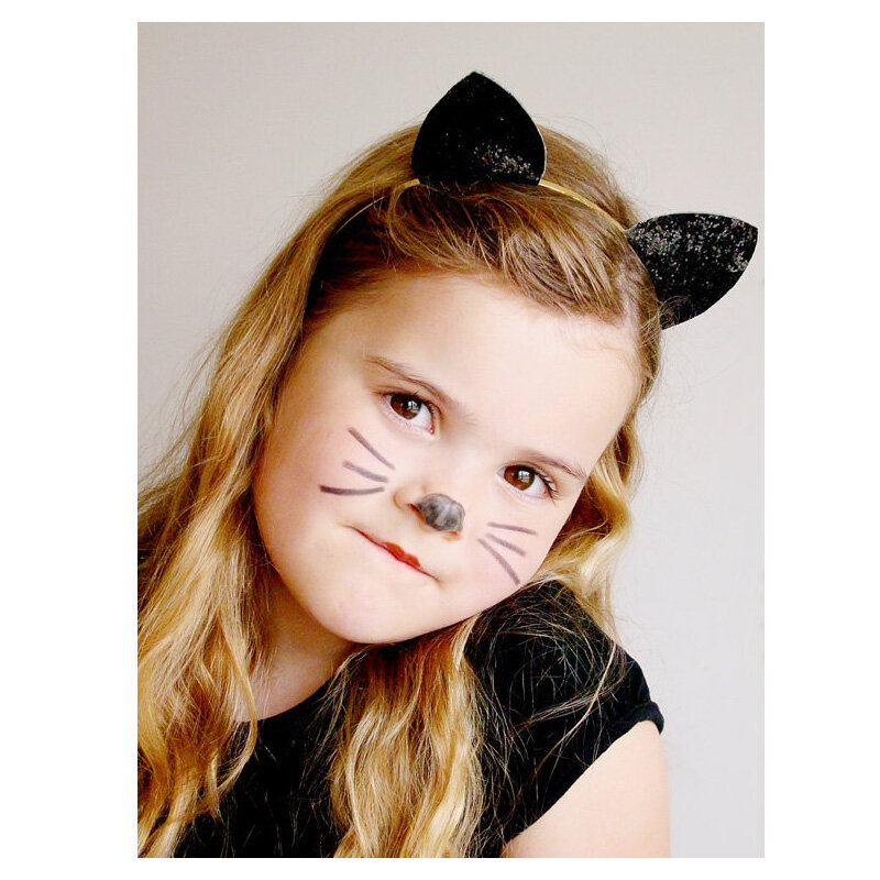 Bandeau tête oreilles de chat pour filles | Accessoires cheveux, pour fête d'anniversaire, cadeau pour coiffure Halloween
