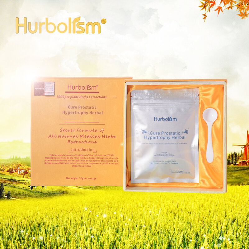 Hurbolismo polvo Herbal para hipertropía prostática, aliviar la presión de la uretra del corazón de riñón. Tratamiento de prevención combinación de próstata