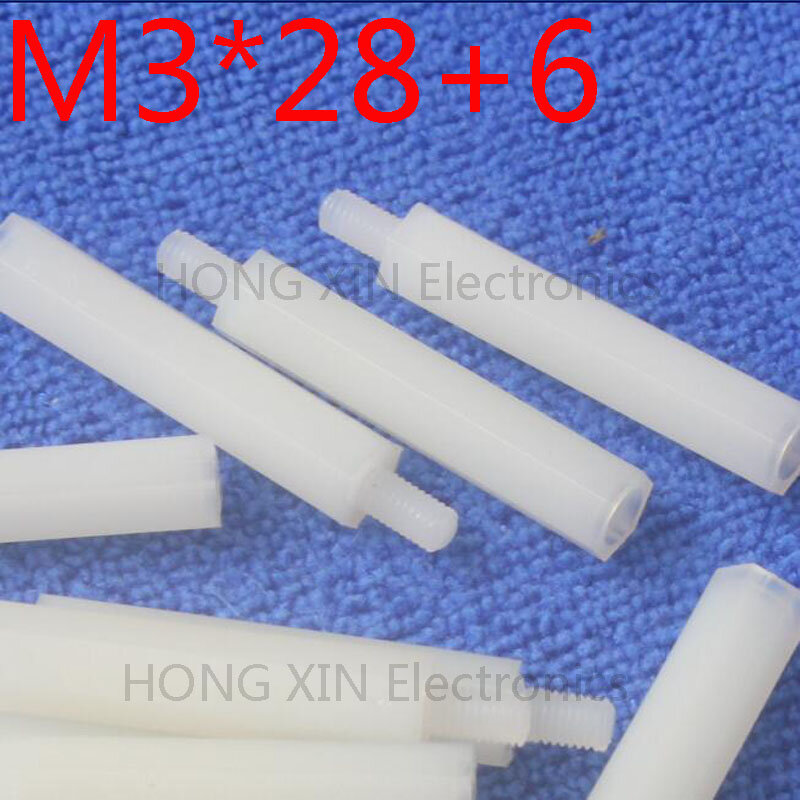 Separador de nailon estándar M3, 1 ud., blanco, M3, macho-hembra, juego de reparación de separadores, herramienta de PC de alta calidad