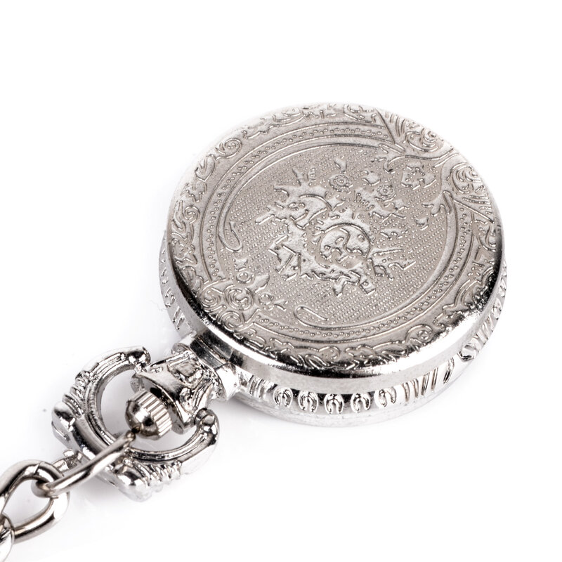 Pince à chaîne en métal argenté sur infirmière pendentif de poche broche Fob montre