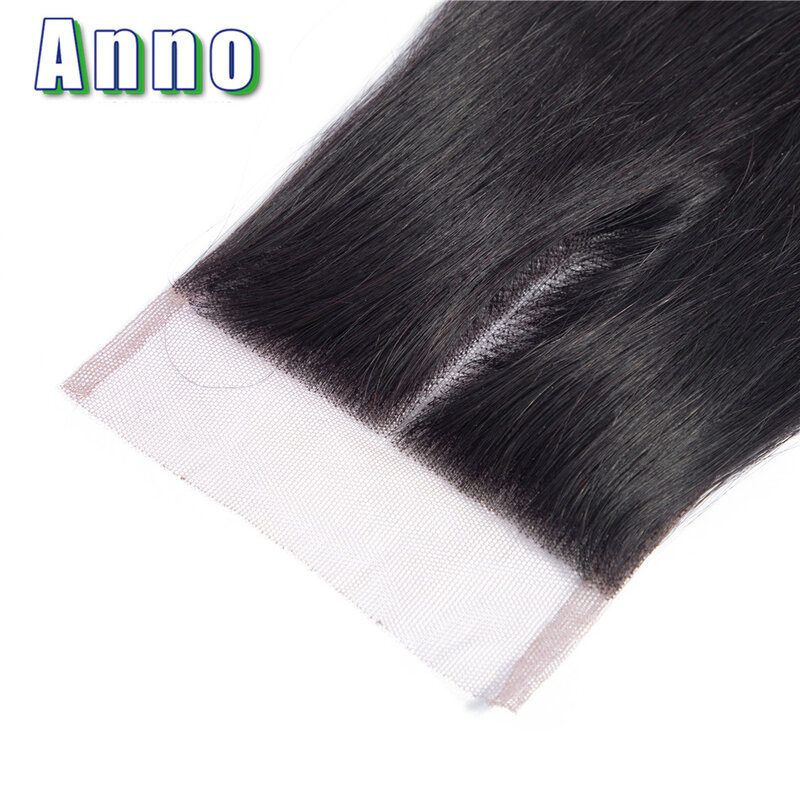 Paquetes de pelo lacio brasileño con cierre cabello humano de Color Natural 3 paquetes con cierre de encaje extensiones de cabello humano