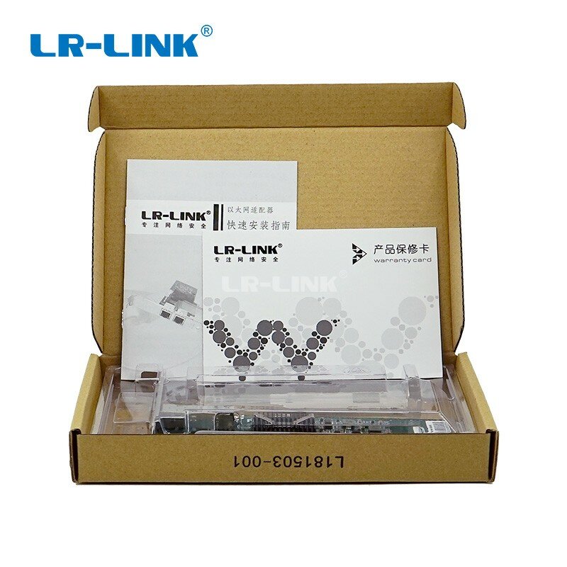 LR-LINK-tarjeta de red Ethernet de fibra óptica Gigabit 9701EF-SFP, adaptador de servidor de tarjeta Lan PCI Express de 1000Mb, INTEL 82546 Nic