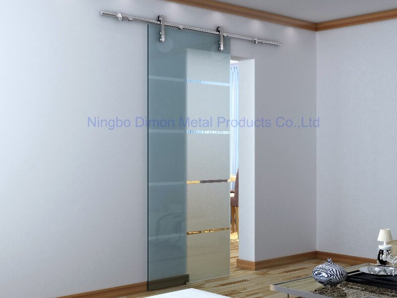 Высококачественная стеклянная раздвижная дверь Dimon, металлическая фурнитура из нержавеющей стали DM-SDG 7002