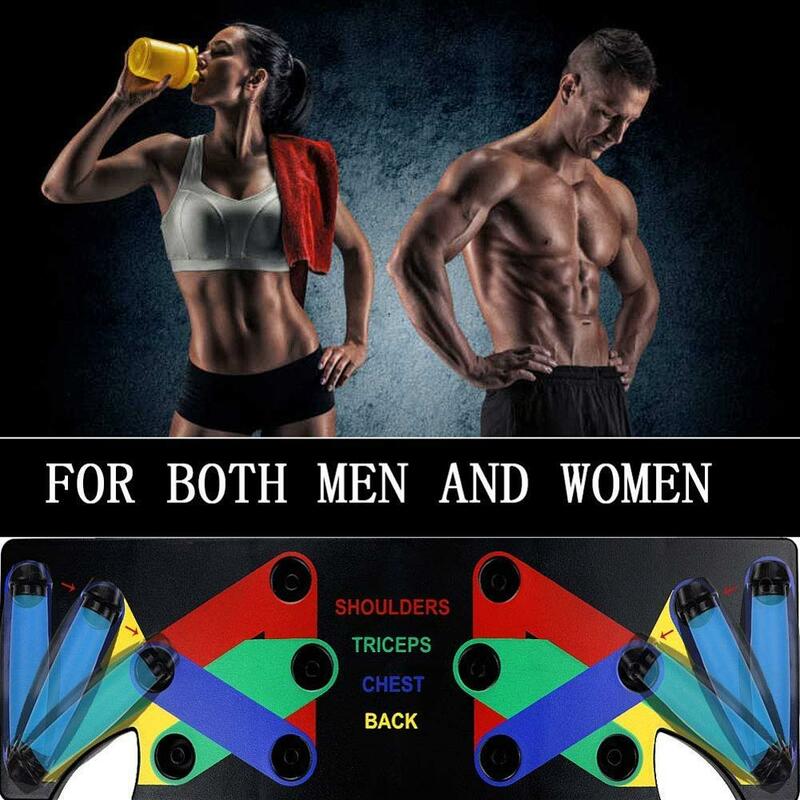 9 in 1 Push Up Rack Board Men Women Comprehensive Fitness Exercise Push-up Stands Body Building Training System Home Equipment