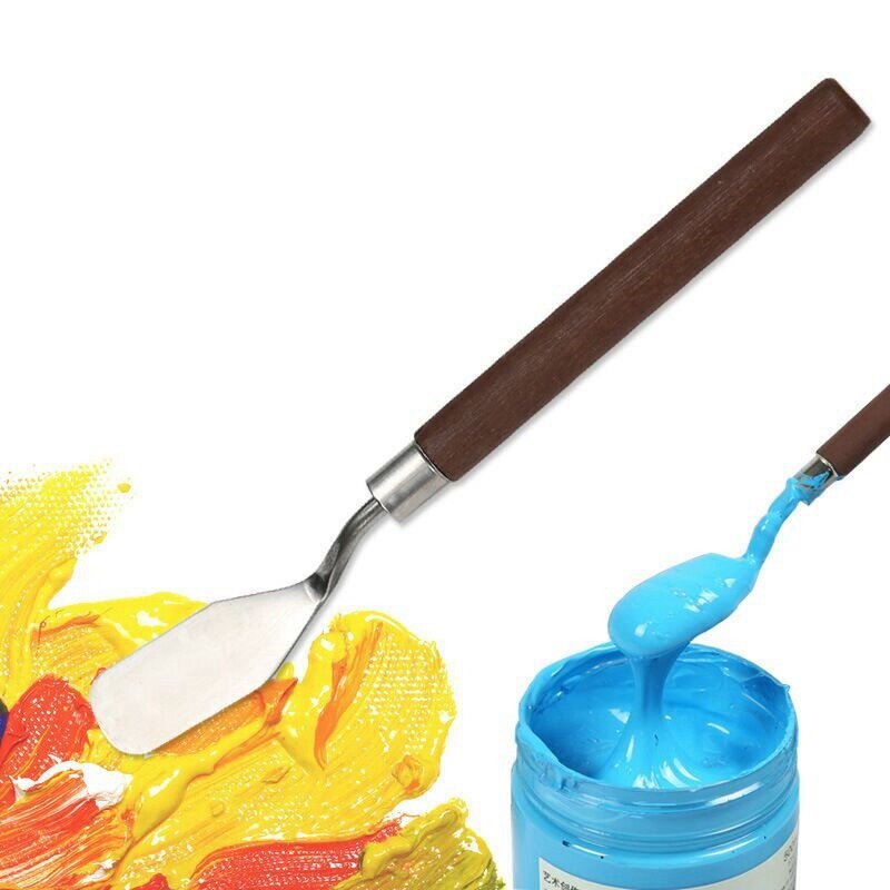 Palette de peinture à l'huile avec couteau en acier inoxydable, spatule à gratter, ensemble d'outils de dessin, fournitures d'art pour artiste, mélange de couleurs, 5 pièces