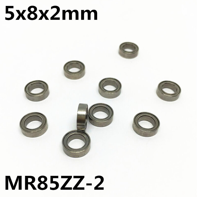 10Pcs MR85ZZ-2 5x8x2 mm Deep groove ball bearing Miniature bearing High qualit MR85-2 Open
