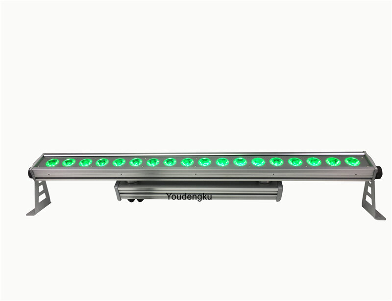 6 sztuk 18x10w RGBW 4w1 zewnętrzna LED liner wodoodporna ściana podkładka światło dla mostu budynku oświetlenie naścienne led