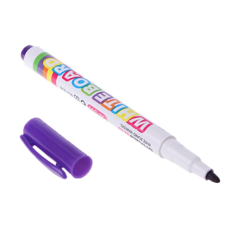 12 pcs 새로운 12 색 화이트 보드 메이커 펜 화이트 보드 마커 액체 분필 지울 수있는 유리 도자기 메이커 펜 사무실 학교 공급
