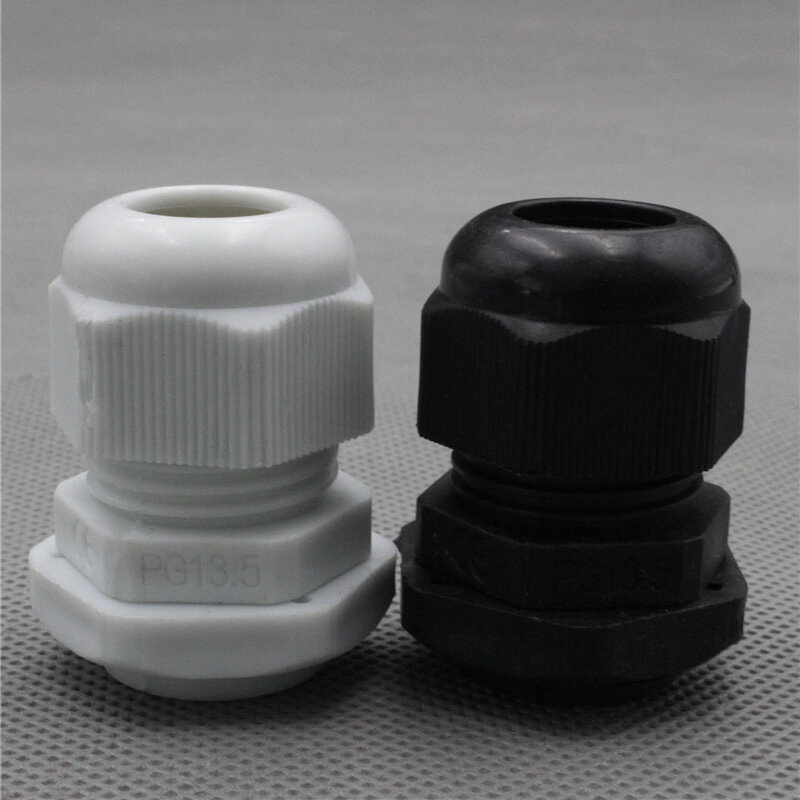 1 шт. PG13.5 (6-12 мм) водонепроницаемый нейлоновый пластиковый кабельный сальник/кабельное соединение
