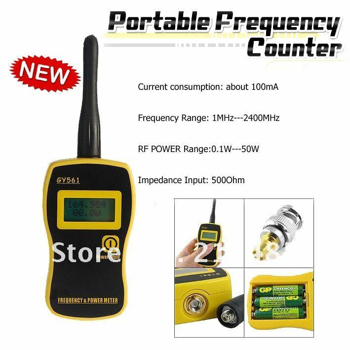 Free Shipping Portable Frequency & Power Counter/Meter GY-561