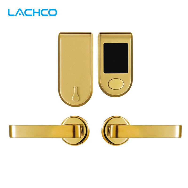 LACHCO 電子カードドアロックデジタル RF カードキー米国 ANSI ほぞホームホテルオフィスルーム L16059SG