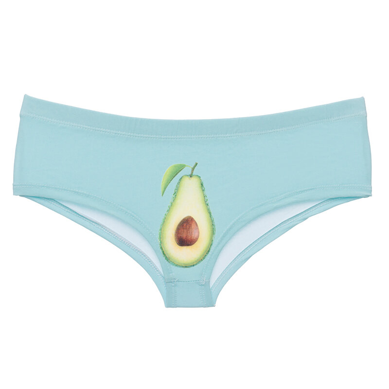 DeanFire Avocado Mint Funny Print Kawaii Ladies Panties Underwear Lovely Push Up Briefs Sexy Lingerie Thong