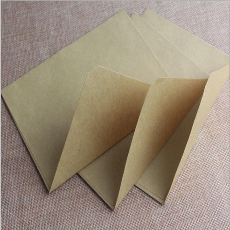 50 шт./набор, винтажные коричневые конверты на окно