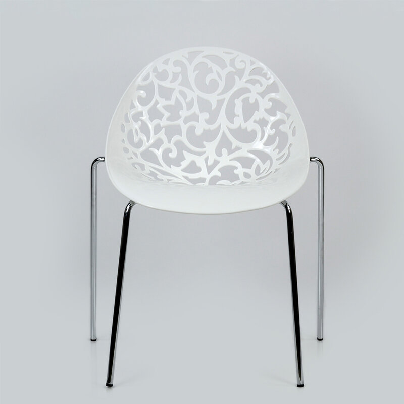 94972 Barneo N-223 de cocina de plástico taburete para interiores silla para un café silla muebles de cocina blanco envío gratuito en Rusia