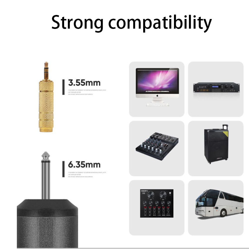 UHF Portable Wireless Microphone 1/4" Output For Teach Lecture Speech Lavalier/Headset Microphone With Transmitter And Receiver