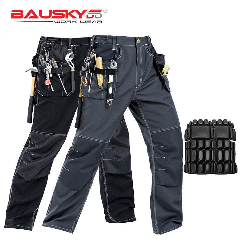 Pantalones de trabajo de alta calidad para hombre, ropa de trabajo mecánica con múltiples bolsillos, envío gratis, nuevo