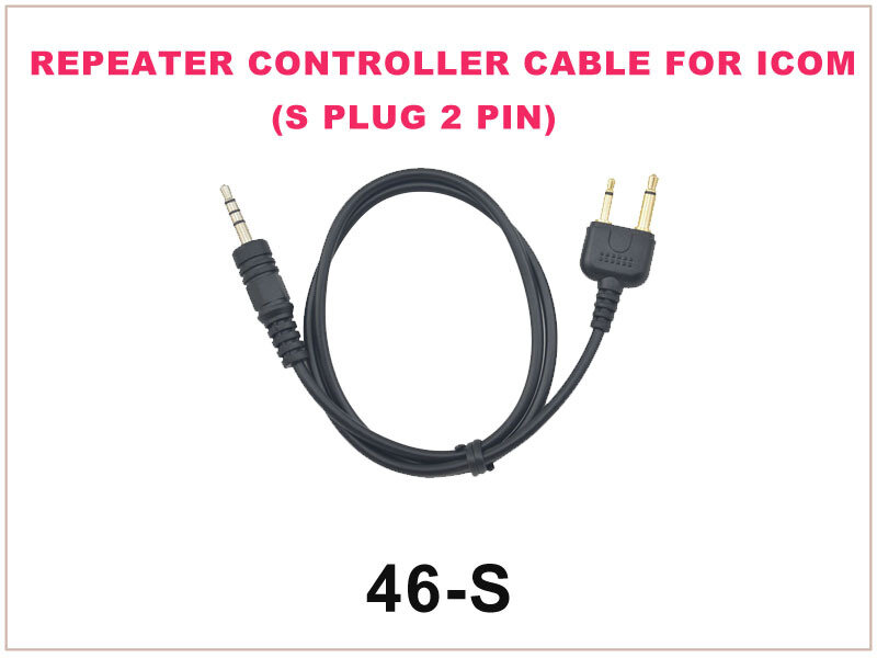 46-S Repeater Controller kabel VOOR ICOM (S plug 2pin)