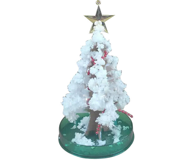 Arvore Magica de Japón para niños, 2019, 10x6cm, árbol de papel mágico blanco para cultivo, árboles de Navidad, juguetes de Ciencia para Niños