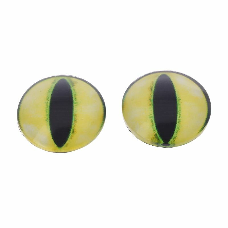 10 pares de ojos de muñeca de cristal para manualidades, accesorios de ojo de dinosaurio, joyería hecha a mano, 8/12/18mm