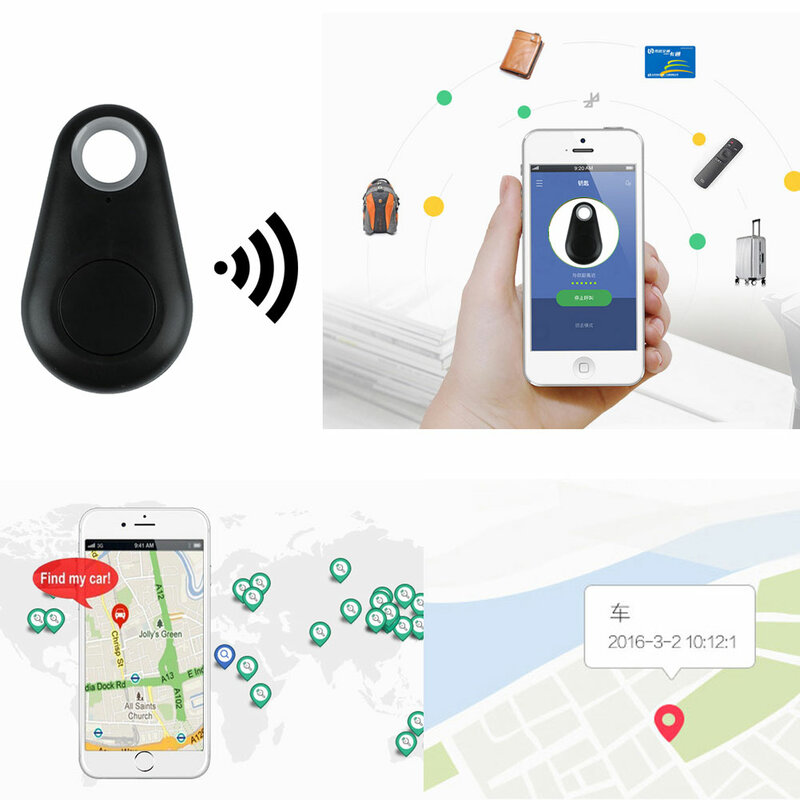 1pc Smart Tag Sem Fio Bluetooth 4.0 Carteira Chave Chaveiro Localizador Localizador GPS Tracker Sistema de Alarme Anti Perdido 4 Cores para Escolher
