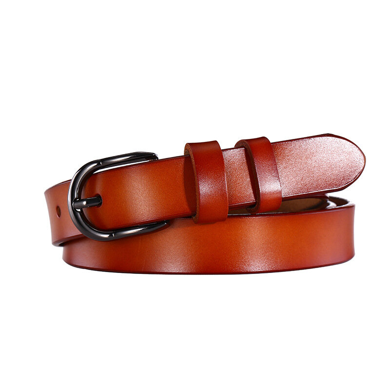 Cinturón vaquero de piel de vaca para mujer, cinturones de cintura de marca de lujo, cuero genuino, 115cm
