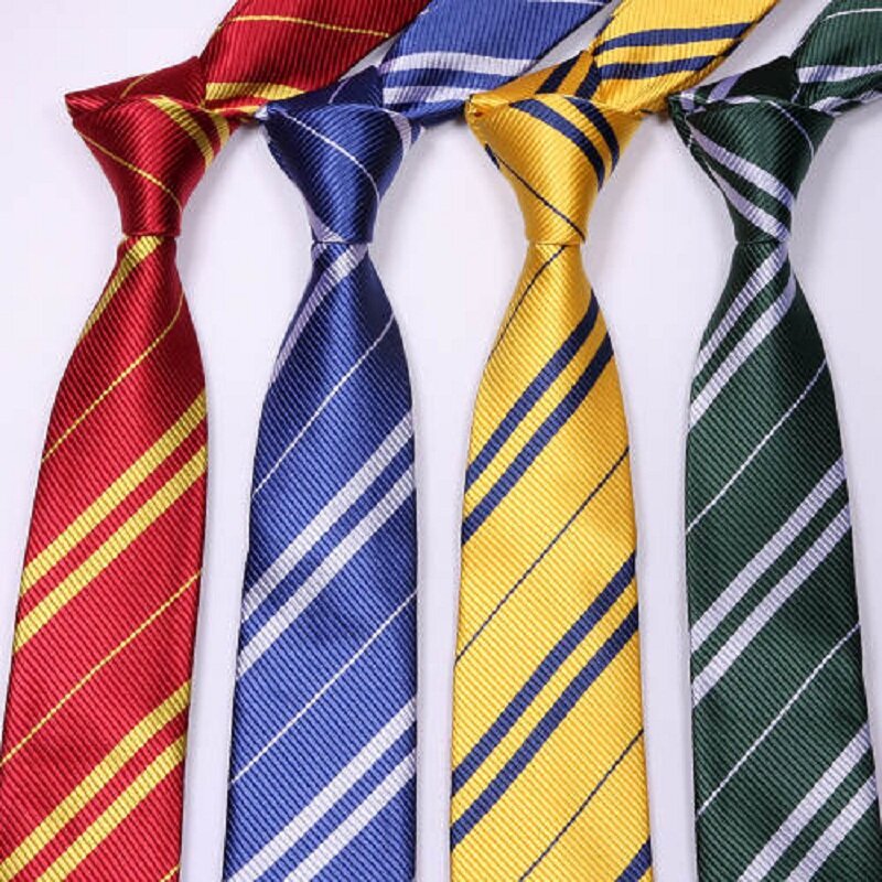 Cravate rouge à rayures pour garçons, 2019