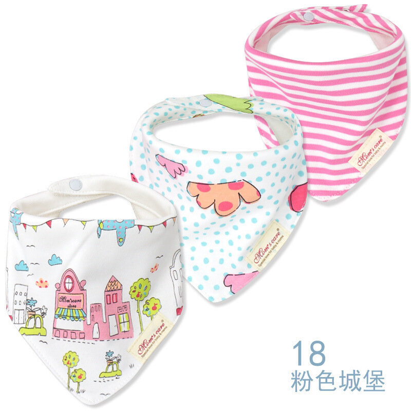 赤ちゃん用の三角形のタオル,子供用の授乳用タオル,3個セット