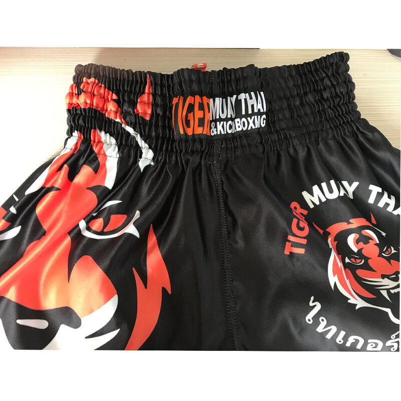 MMA Tiger Muay tajski boks boks mecz Sanda szkolenia oddychające spodenki muay Thai odzież boks tygrys Muay thai mma