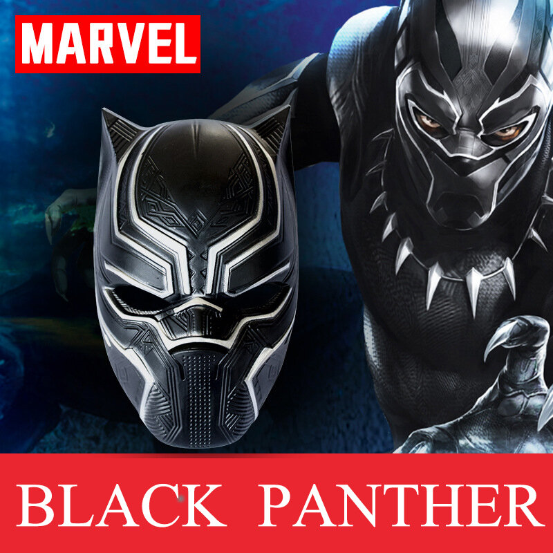 Black Panther Mask Marvel Movie Super Hero Savior Mask Helmet Cosplay Costume Halloween Party Masquerade Decoration Props