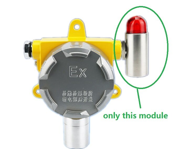 Lampu Alarm Gas Anti Ledakan IP65 G1/24 V 2 Alarm Suara dan Lampu