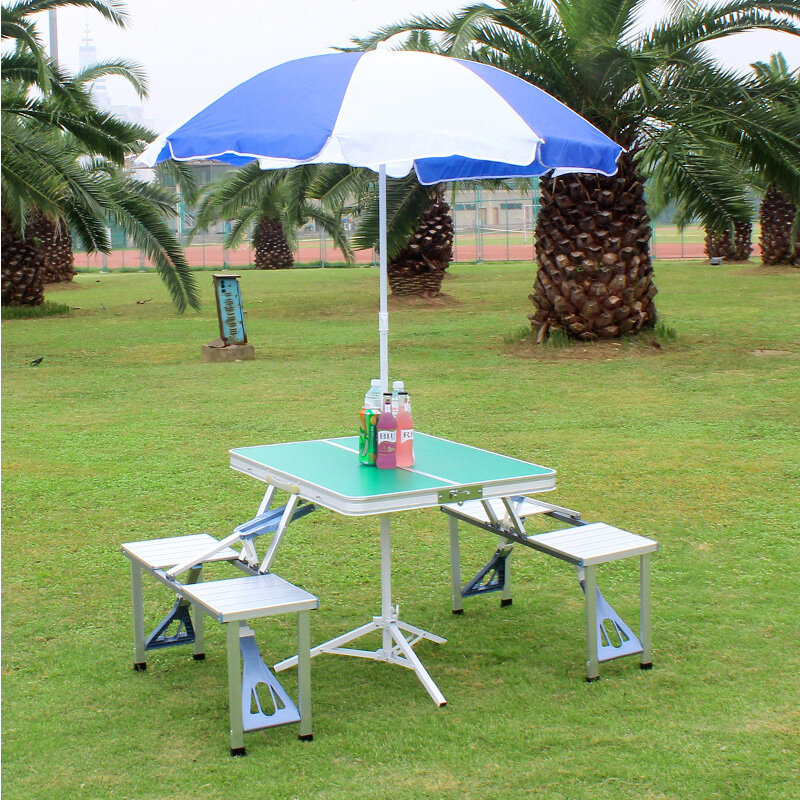 Cadeira de acampamento mesa de acampamento mesa dobrável turismo mesa de acampamento cadeira dobrável guarda-chuva praia