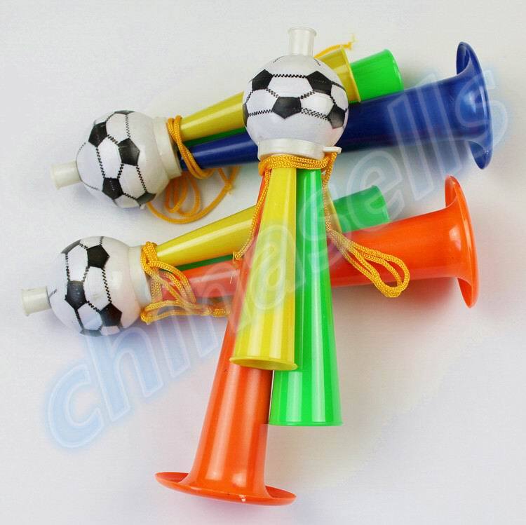 1 pz colorato tre tubi tifo corna ad alto tono calcio calcio corno festa carnevale giochi sportivi Noice maker