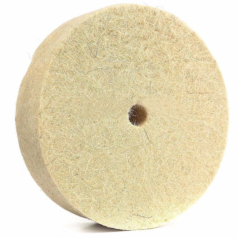 4Inch Wolvilt Polijsten Buffing Wheel Polijstmachine Disc Pad Rotary Tool 100X20Mm Tool Accessoires