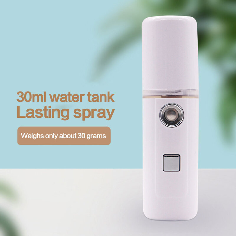 PULVERIZADOR DE agua hidratante manual para belleza Facial, humidificador de vapor iónico Nano, Sauna Facial, herramienta de limpieza de poros