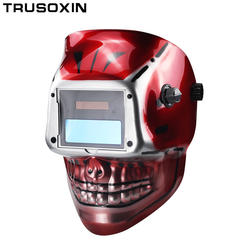 Máscara de solda automática aaa, bateria facial para soldagem, capacete de solda, máscara facial para tig mig mma, soldagem equipamentos e tampa plástica