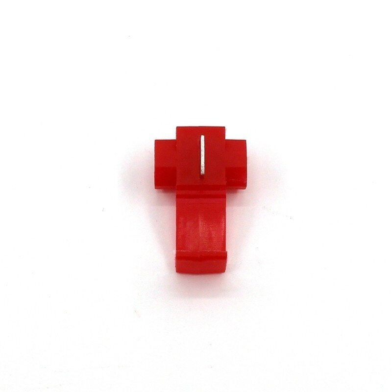 500 قطعة الأحمر سكوتش قفل الأسلاك الكهربائية كابلات الموصلات سريعة لصق محطة تجعيد غير تدميري دون كسر خط AWG 18-14