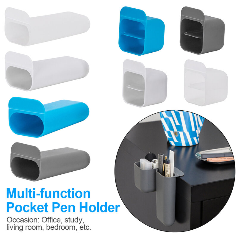 Desktop Display Pocket Pen Holder Office Accessories Desk Organizer Pen Receipt