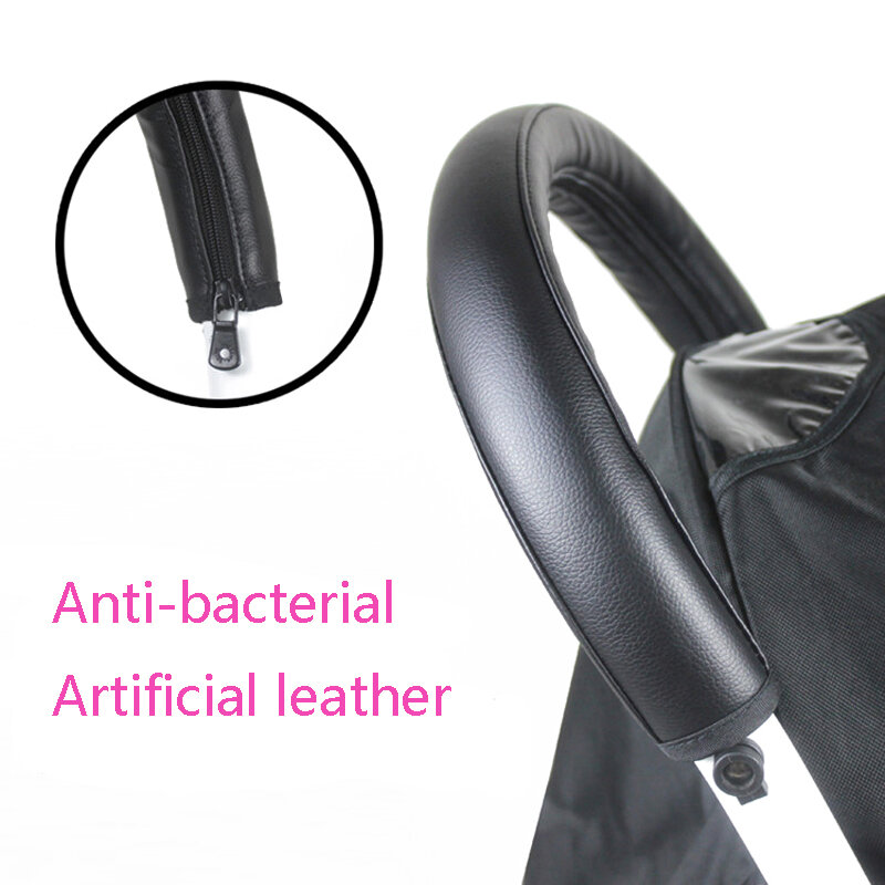 PU Leather Baby Stroller Handle, Pushchair Armrest Case, capa protetora para Babyyoya Yoyo Pram Acessórios