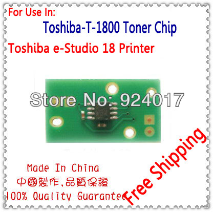 Recarga Kit Chip Cartucho para Impressora Toshiba E-Studio 18, Acessórios Chip Toner, T-1800, T-1800C, T-1800D, T-1800E, T-1800J