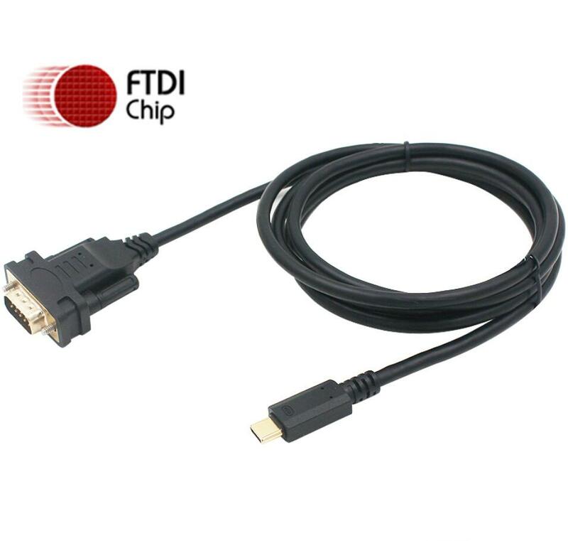 Кабель-преобразователь FTDI FT232RL USB C TYPE C на DB9 RS232 с последовательным адаптером, 6 футов, поддержка Win11/10/8/7/XP/Android/Mac/Linux/Vista