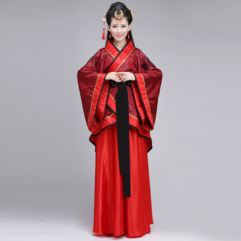 Disfraz de Hanfu tradicional de estilo chino para mujer, traje para adulto, mejora, falda de la Dynasty Han de Qufu